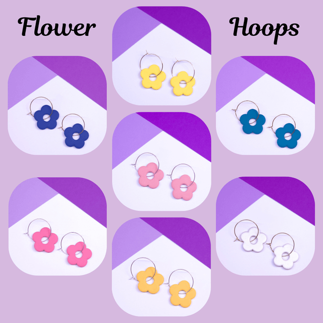 Flower Hoops - 1 Flower