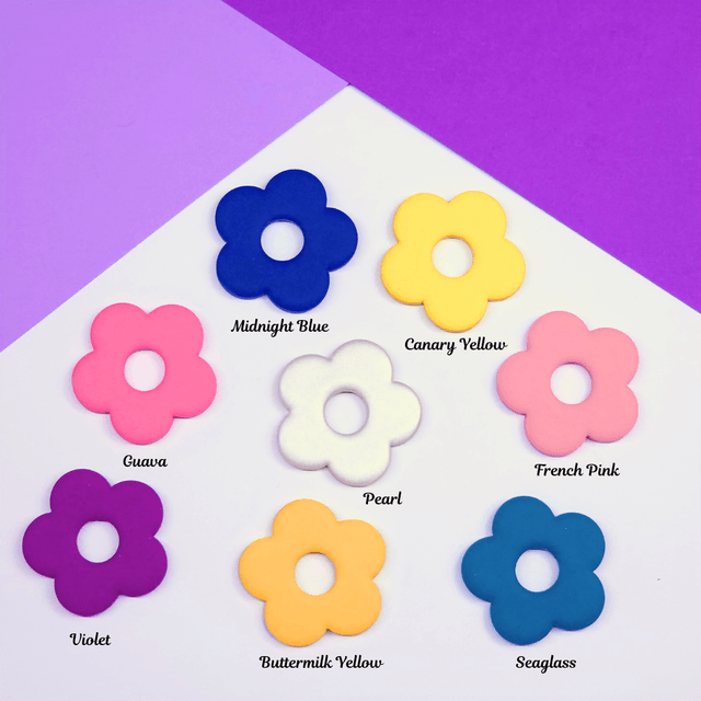 Flower Hoops - 3 Colours